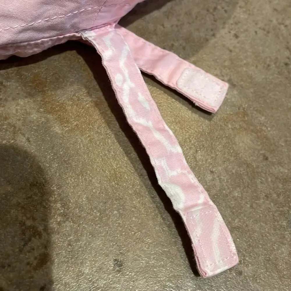 Pottery Barn Kids Pink Floral Cotton Hat Infant Size 6-12 Months Beach Vacation